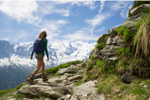 femme randonnée montagne